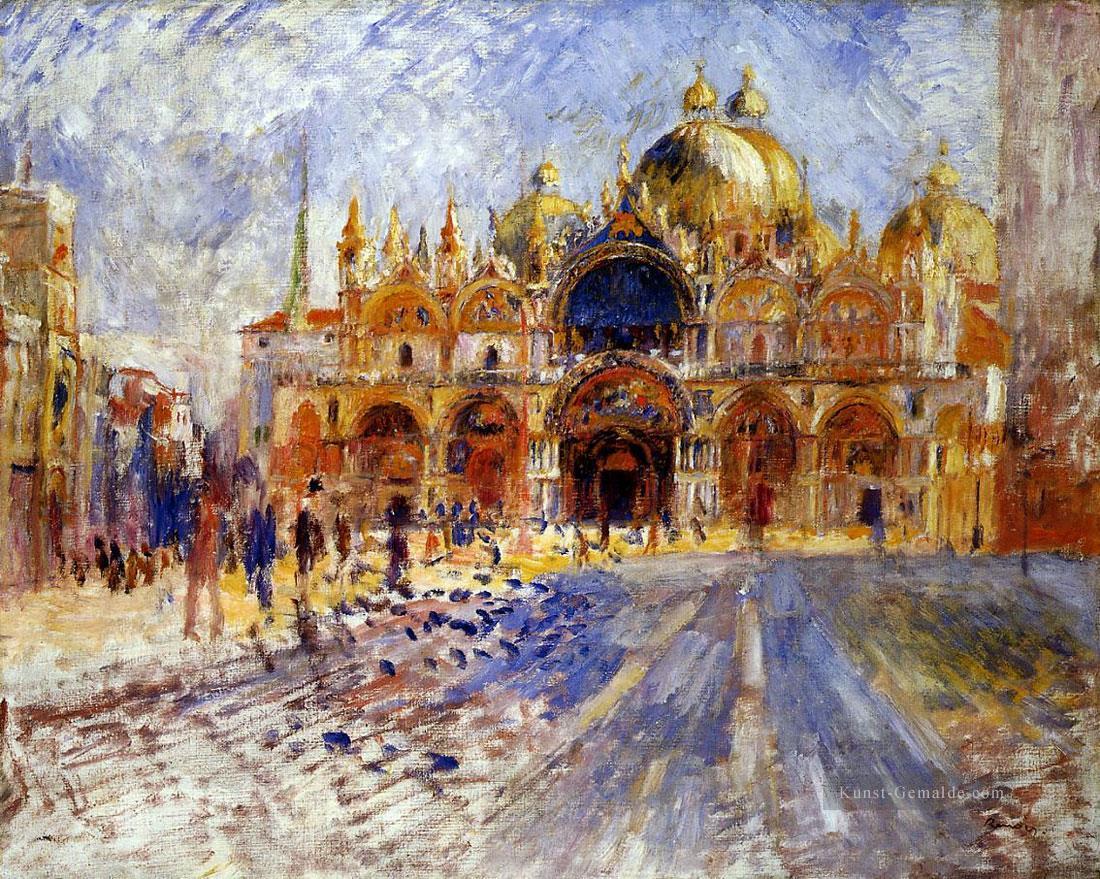 Piazza San Marco Venedig Pierre Auguste Renoir Venedig Ölgemälde
